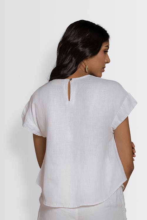 Reistor Sandcastles Saturday Top In Coconut White