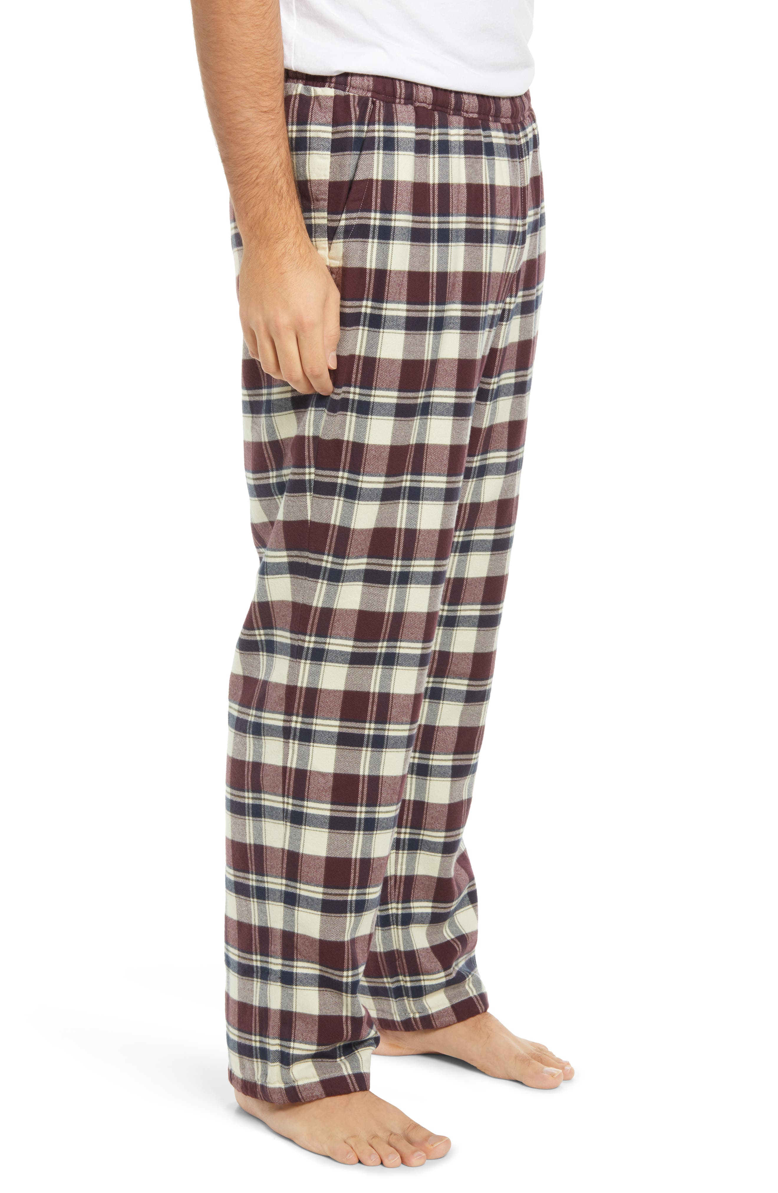 mens lined lounge pants