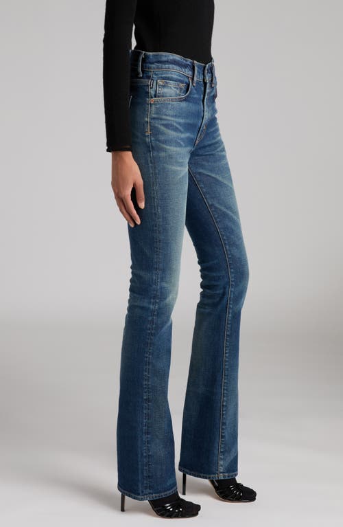 Shop Tom Ford Stonewashed Bootcut Jeans In Hb772 Mid Blue