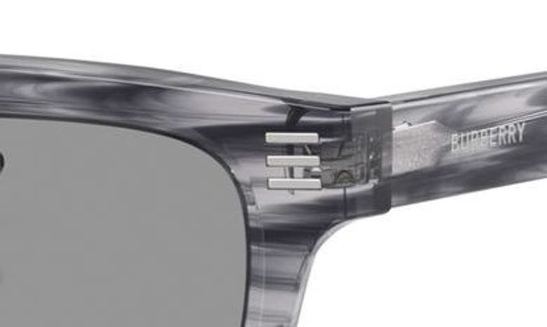 Shop Burberry 51mm Rectangular Sunglasses In Grey