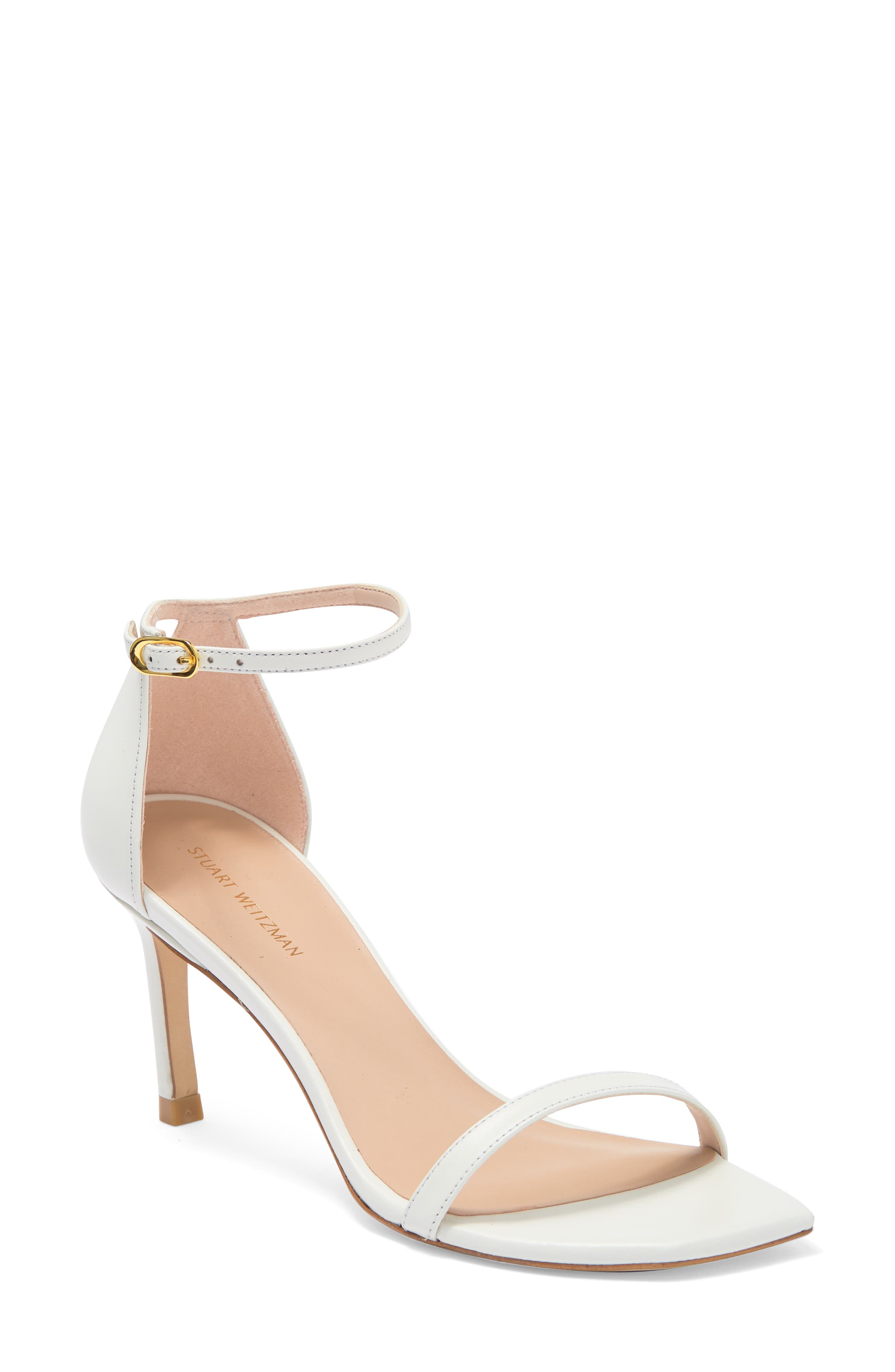 white heeled sandals women