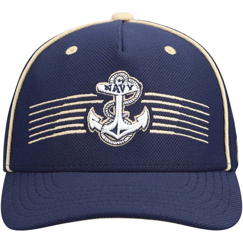 Under Armour Kids' Youth Navy Navy Midshipmen Blitzing Accent Performance Adjustable Hat