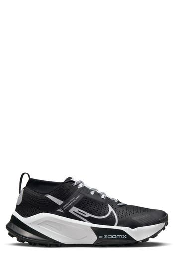 Nike Zoomx Zegama Trail Running Shoe In Black/white