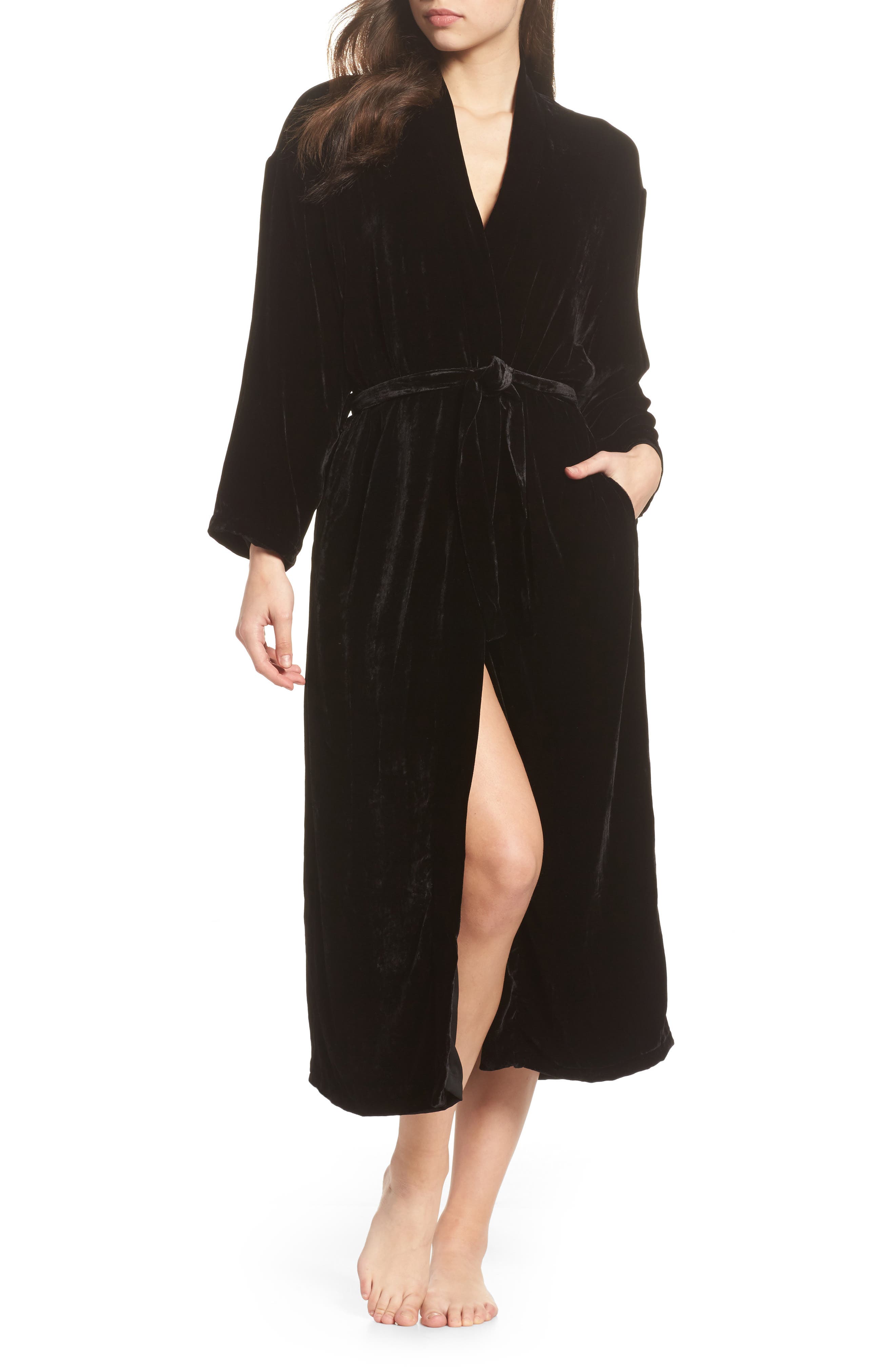 Ragdoll Long Velvet Robe Nordstrom