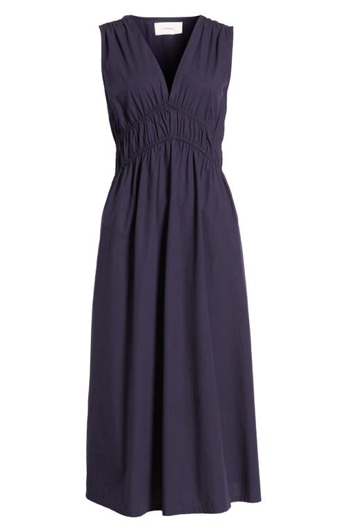 Shop Xirena Xírena Cyra Sleeveless Midi Dress In Darkest Navy