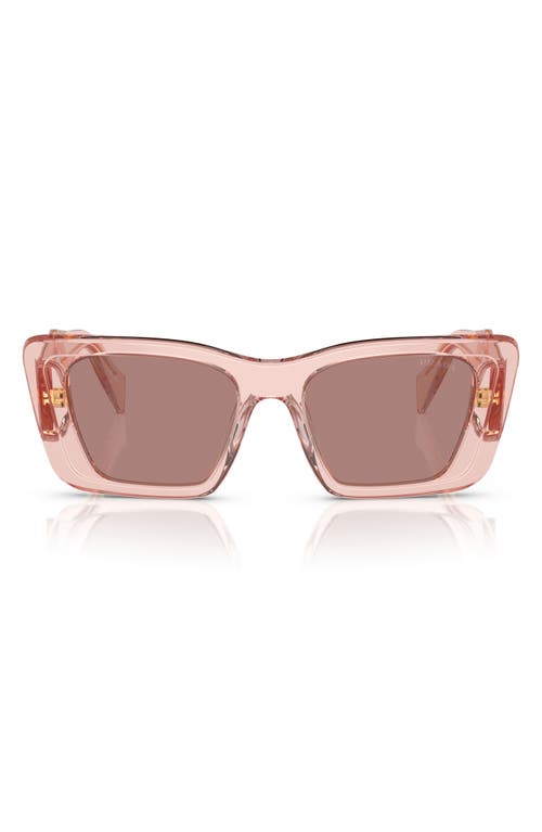 Prada 51mm Butterfly Sunglasses in Lite Brown at Nordstrom