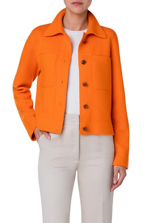 Cashmere Jacket in Pumpkin