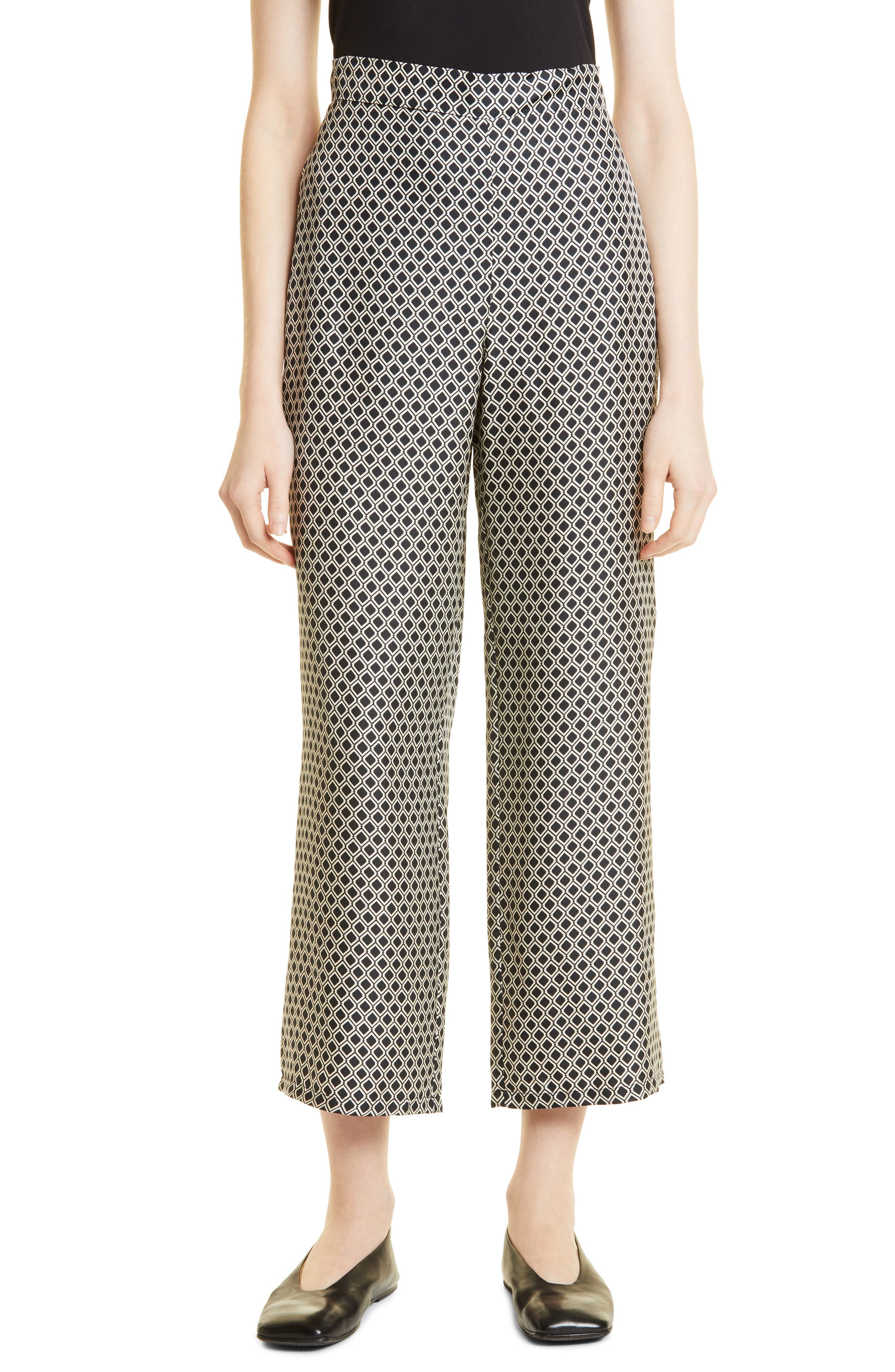 theory silk trousers