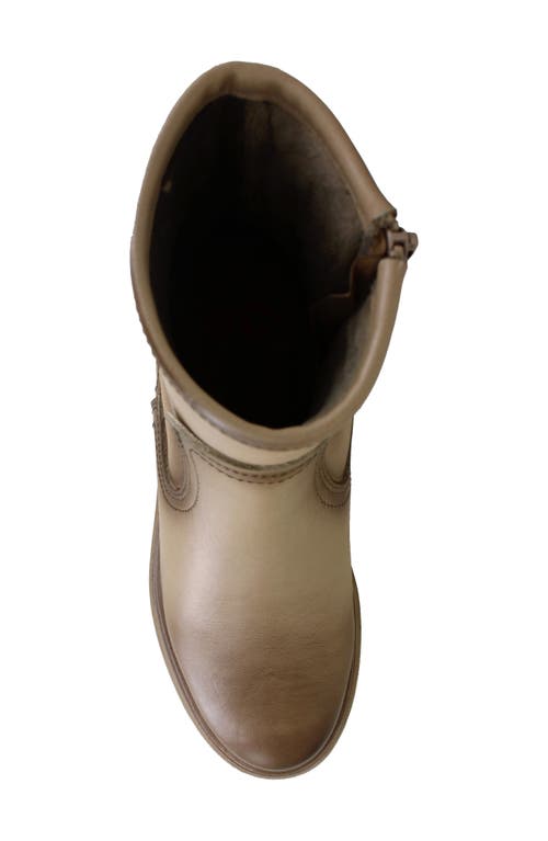National Comfort Rafaela Platform Bootie In Cream Leather