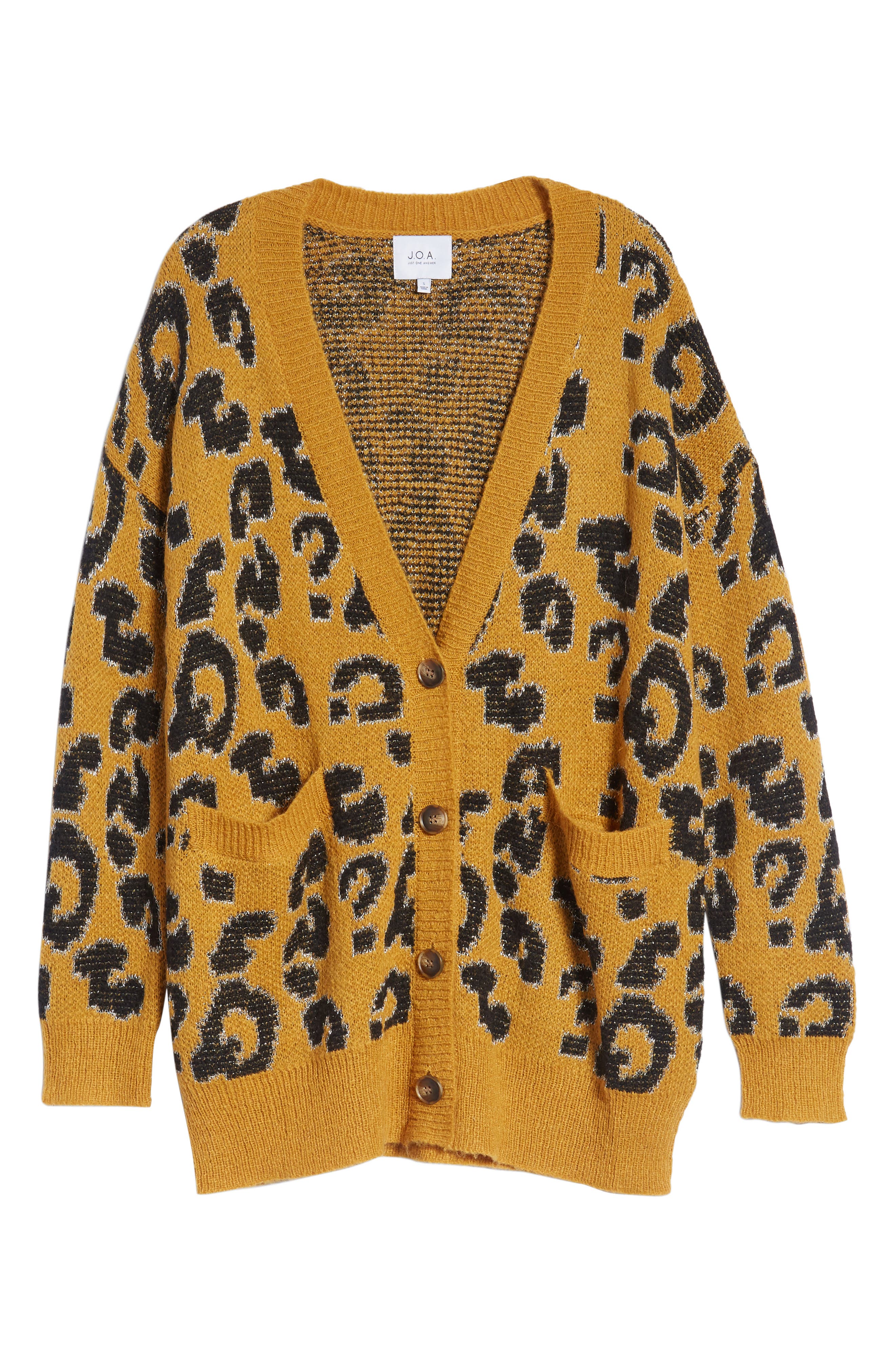 joa leopard cardigan