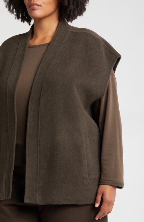 Eileen Fisher Wool Vest In Wren
