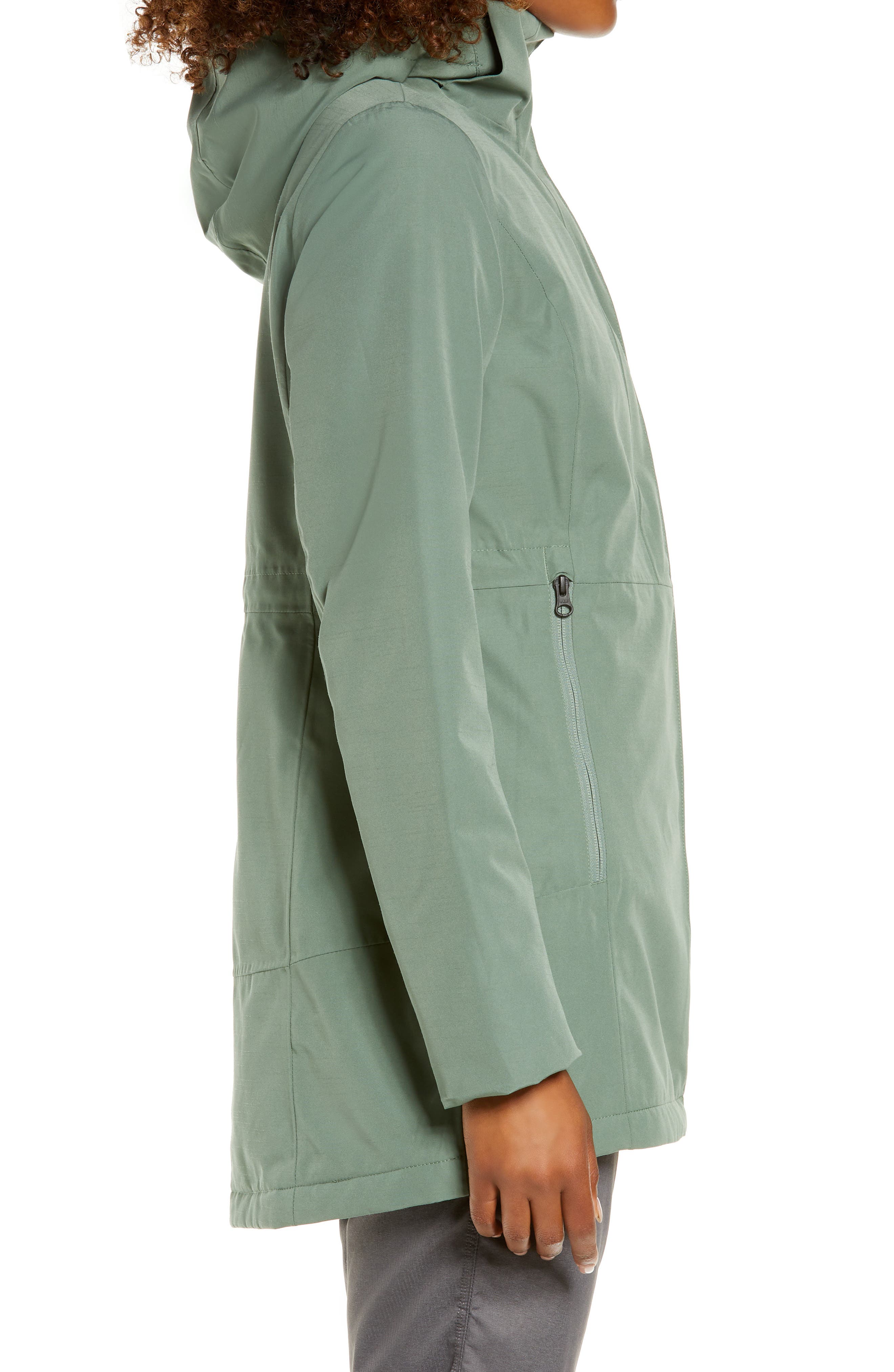 north face green waterproof jacket