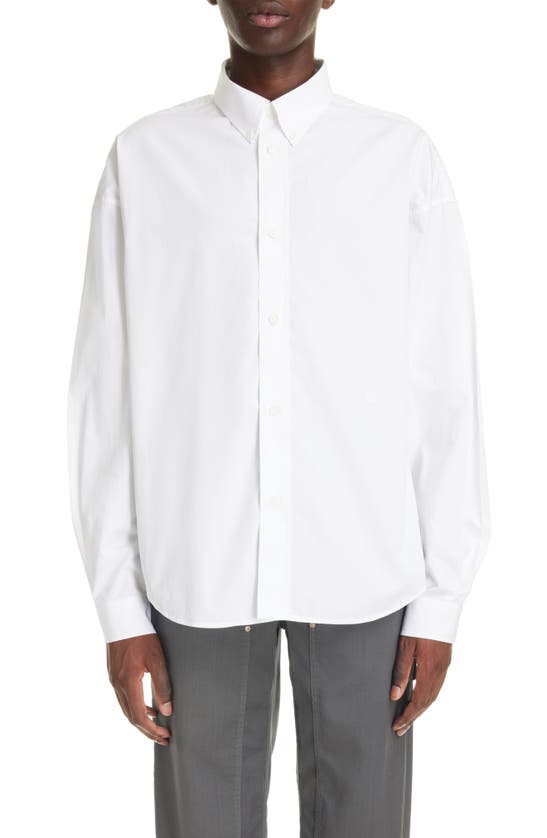Givenchy Cotton Poplin Button-down Shirt In White