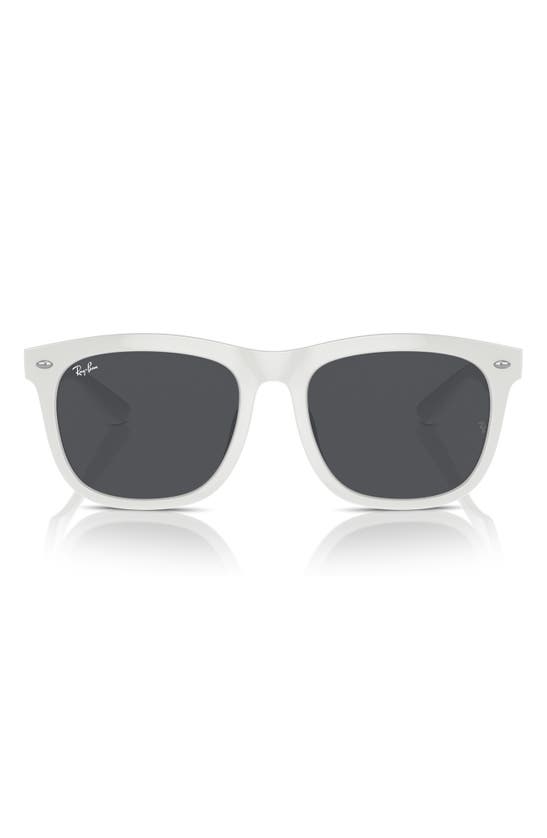 Ray Ban Square 57mm Sunglasses In White