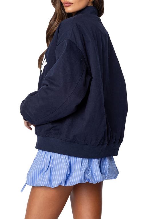 EDIKTED EDIKTED BIG APPLE OVERSIZE BOMBER JACKET