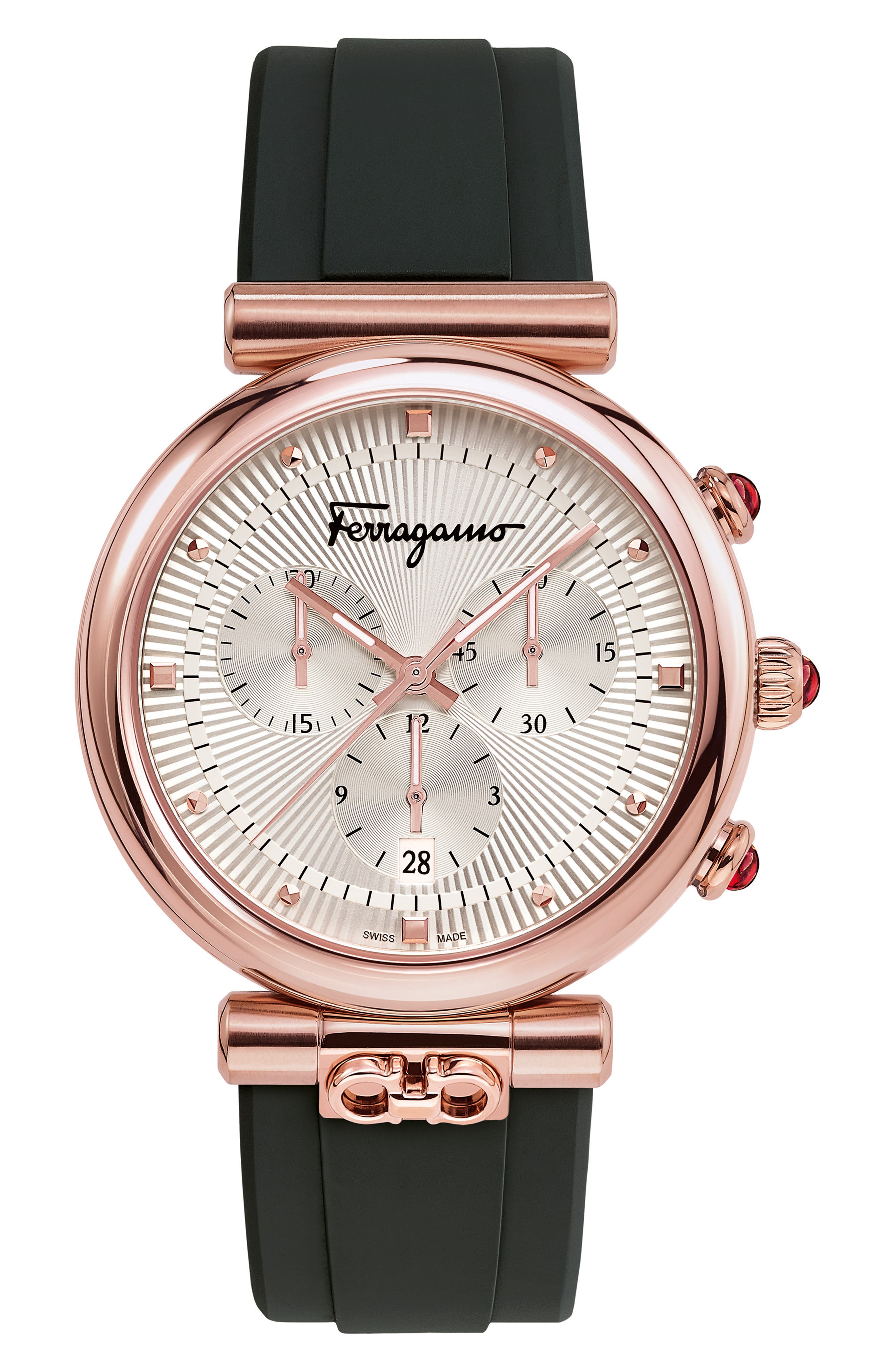 salvatore ferragamo stainless steel ladies watch