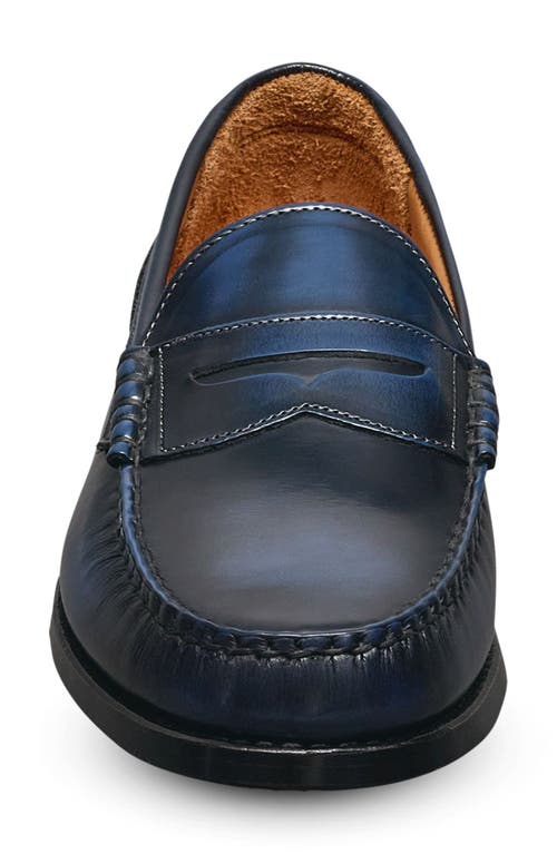 Shop Allen Edmonds Newman Penny Loafer In Antique Navy