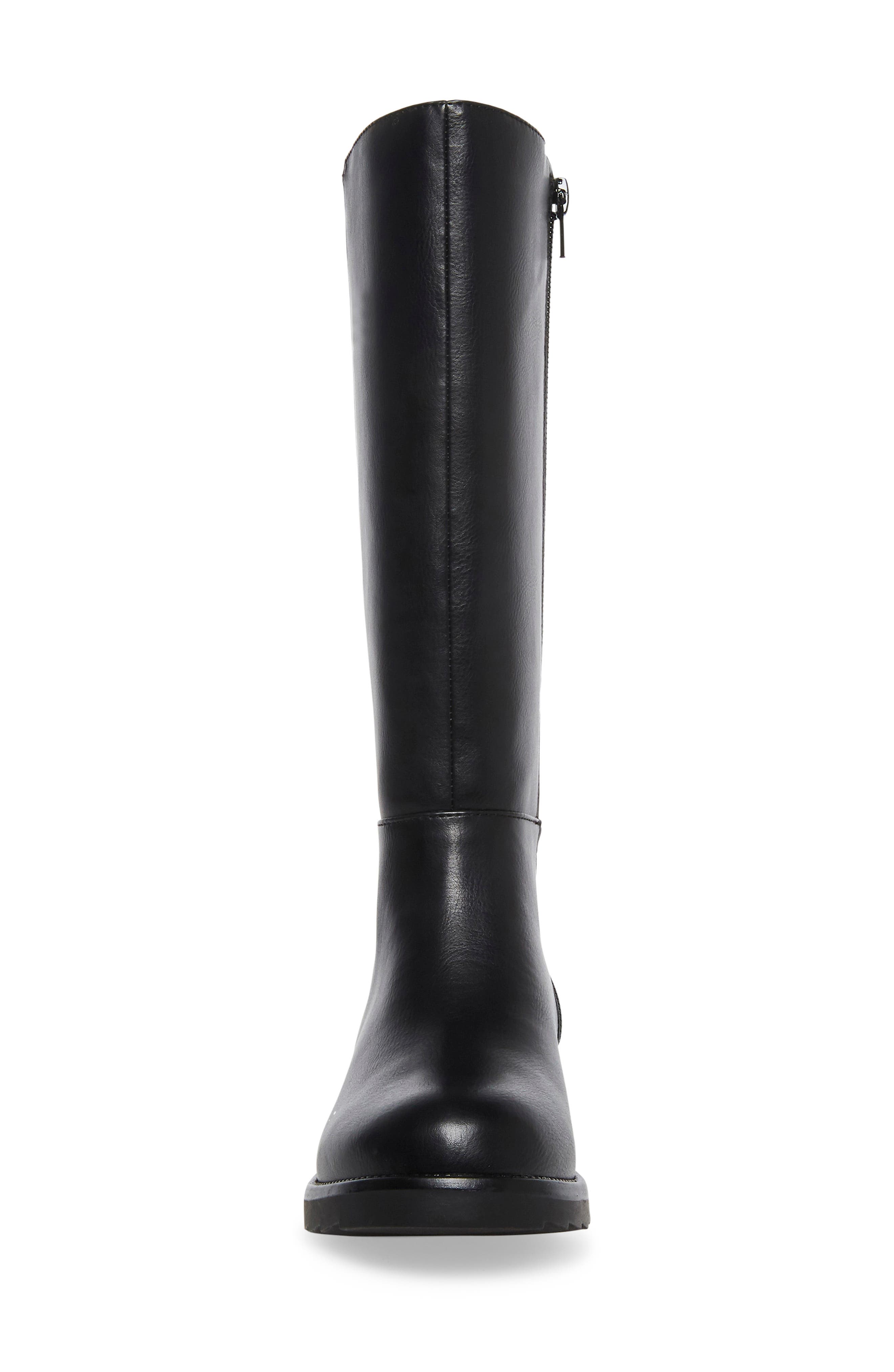 Black Leather Riding Boot Vintage Tall Equestrian Steve Madden Women’s 7