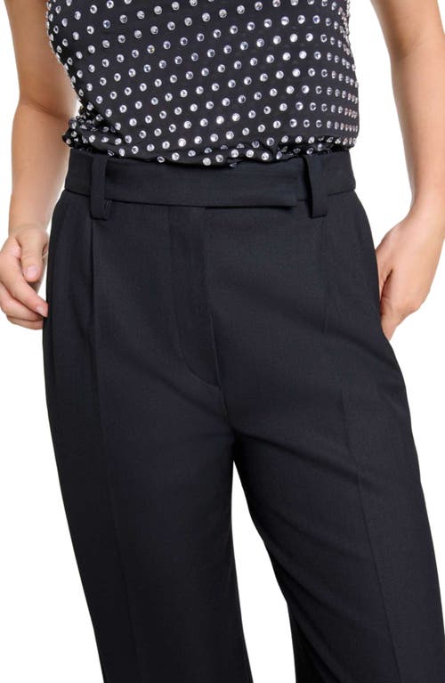 Maje Wide-leg Suit Trousers In Black