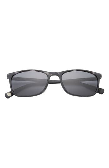 Ted Baker London 55mm Polarized Rectangle Sunglasses In Black