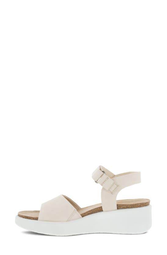 Ecco Corksphere™ Flowt Wedge Cork Sandal In Limestone | ModeSens