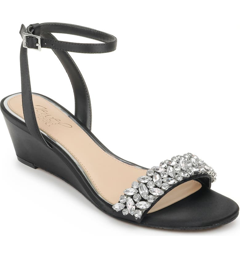 Jewel Badgley Mischka Bellevue Ankle Strap Wedge Sandal (Women) | Nordstrom