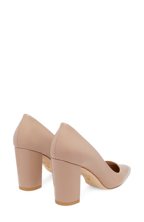 Shop Stuart Weitzman Stuart 85 Block Heel Pump In Fawn