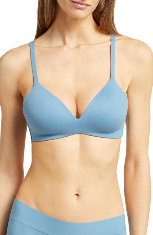 Wacoal How Perfect Wire Free T-Shirt Bra in Provincial Blue