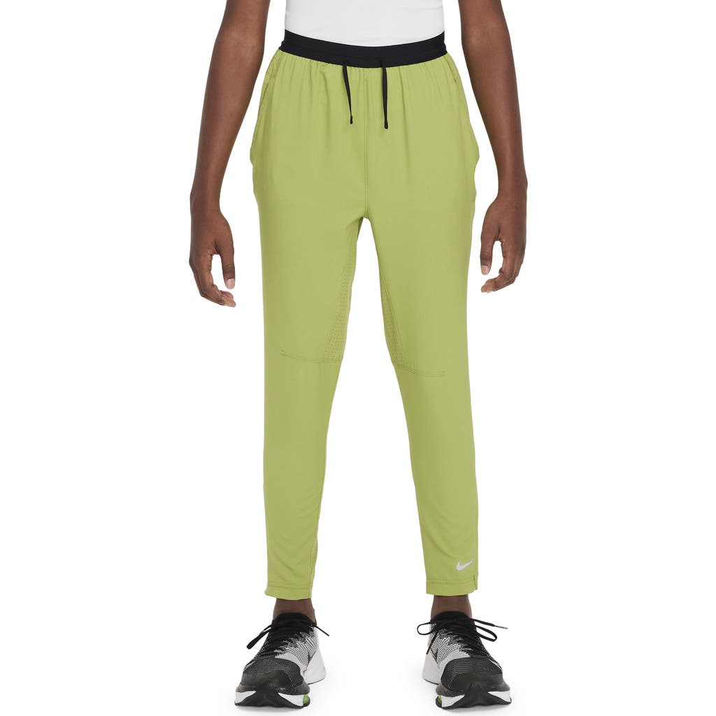 Nike Kids' Dri-fit Multi Tech Pants In Pear/black