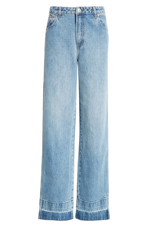 Shop Wales Bonner Saturn Straight Leg Jeans In Light Blue