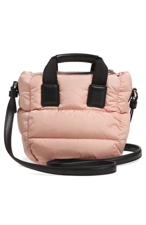 Moncler Micro Caradoc Puffer Crossbody Tote In Pink