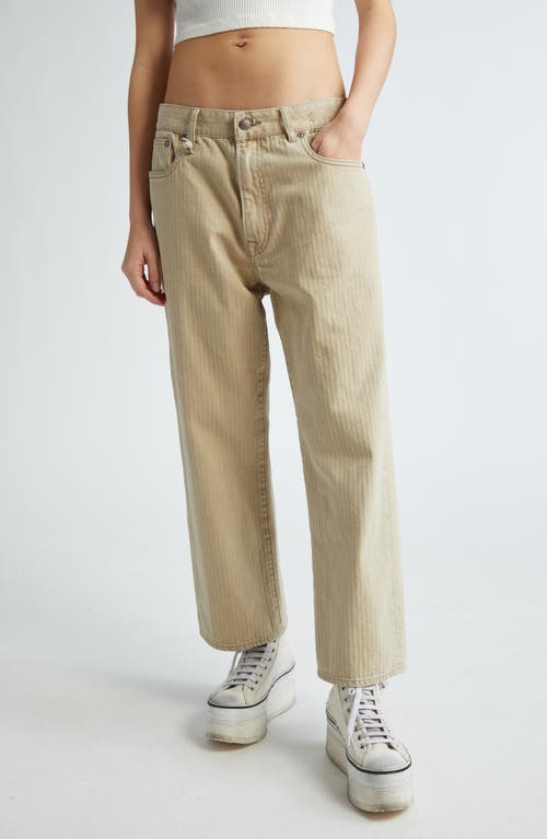 Shop R13 Herringbone Ex-boyfriend Jeans In Khaki Herringbone Twill