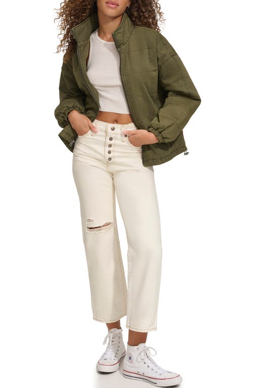 Levi's Women's Box Quilted Cotton Jacket In Olive