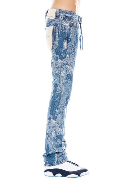 Cult Of Individuality Lenny Ripped Bootcut Jeans In Digi