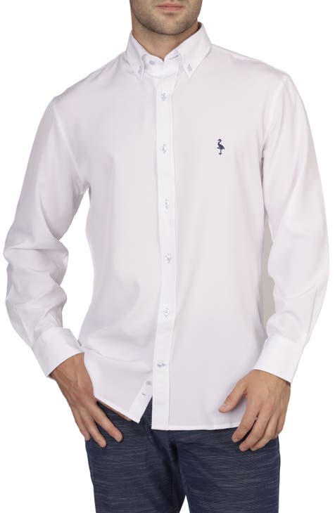 On the Fly Solid Performance Button-Down Shirt