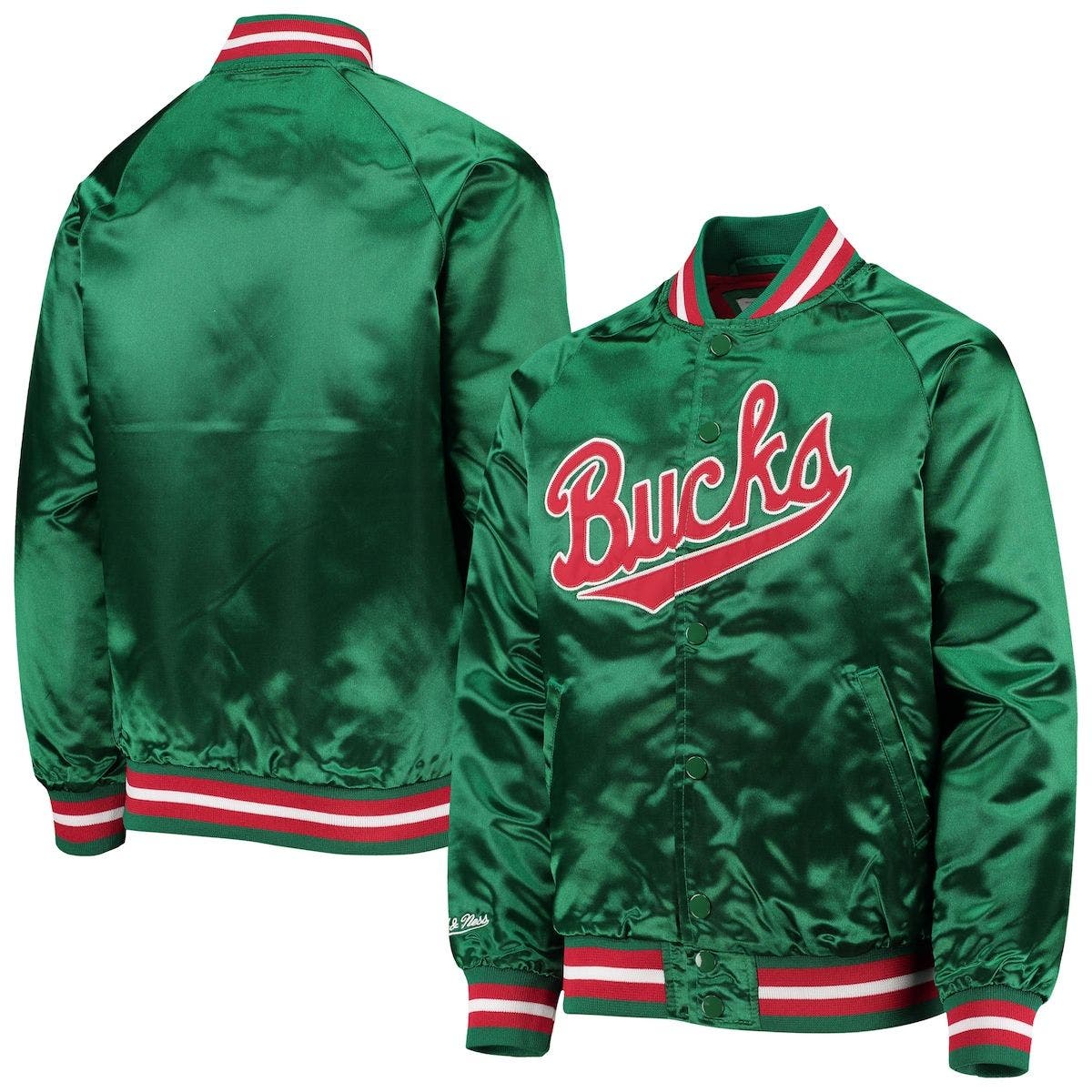 milwaukee bucks jacket mitchell and ness