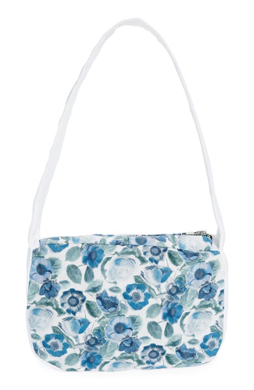 Coming Of Age X Heidi Rose Print Baguette Shoulder Bag In Heidi Rose Blue/white
