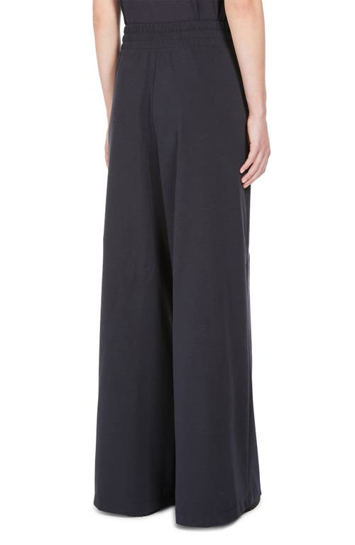 Shop Weekend Max Mara Romagna Drawstring Jersey Pants In Navy