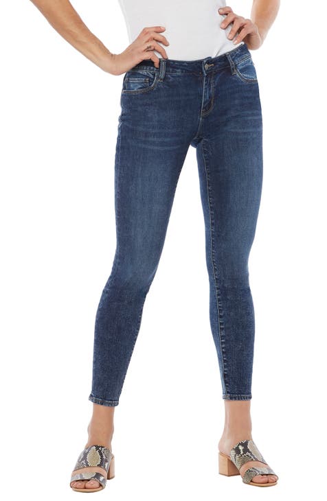 WASH LAB Rose Low Rise Skinny Jeans