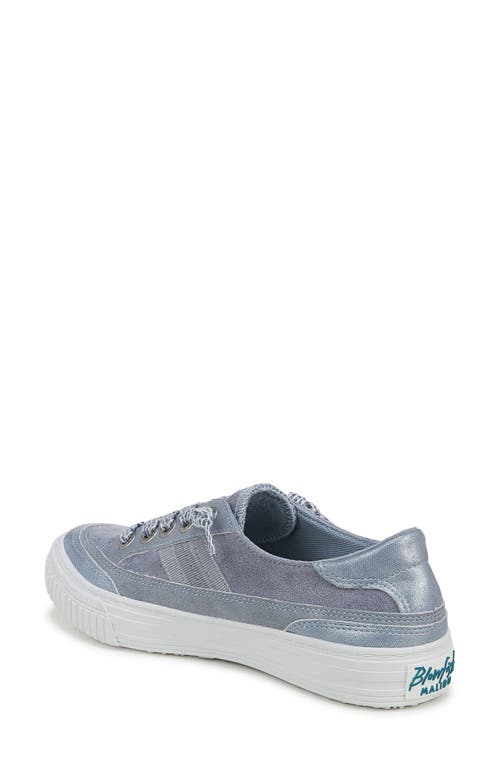 Shop Blowfish Footwear Blowfish Malibu Alex Platform Low Top Sneaker In Blue Fabric/faux Leather