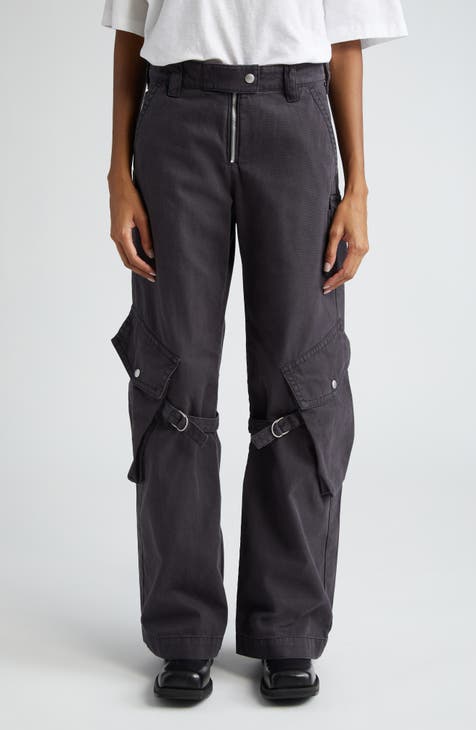 Venus Relaxed Tapered Utility Trousers Black