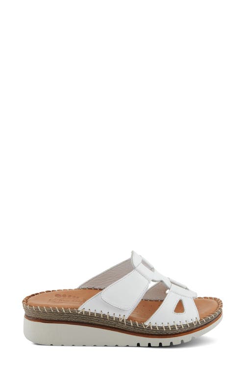 Spring Step Montera Platform Sandal In White