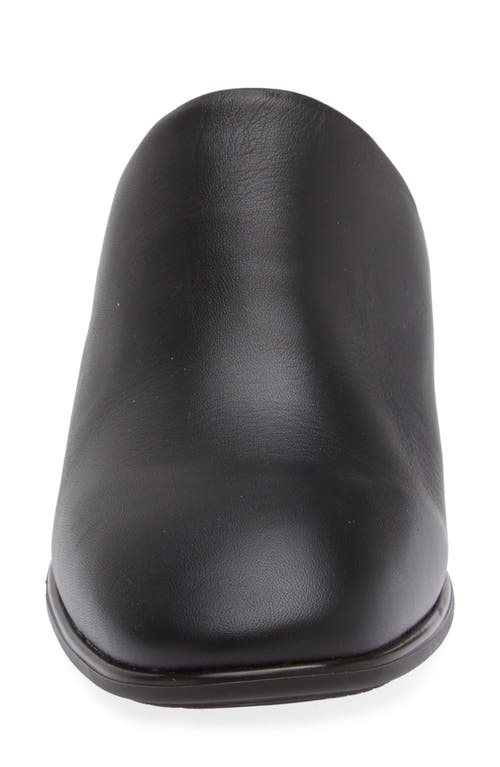 Naot Dedicate Mule In Jet Black Leather