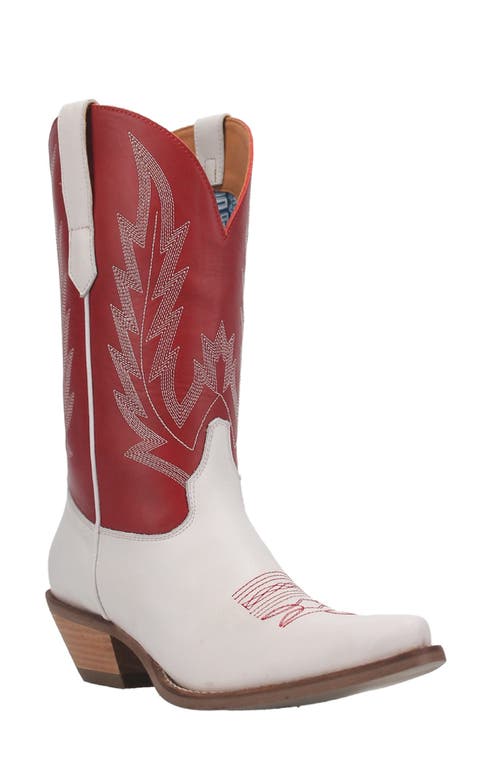 Dingo Hold Yer Horses Western Boot in Red