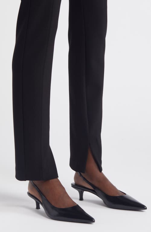 Shop Nordstrom Bonded Crepe Pull-on Pants In Black