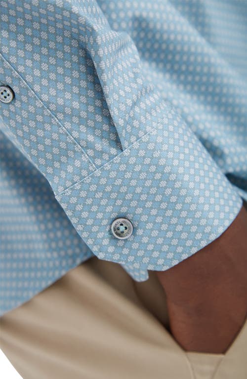 Bugatchi Jimmy Ooohcotton® Geo Print Button-up Shirt In Sage