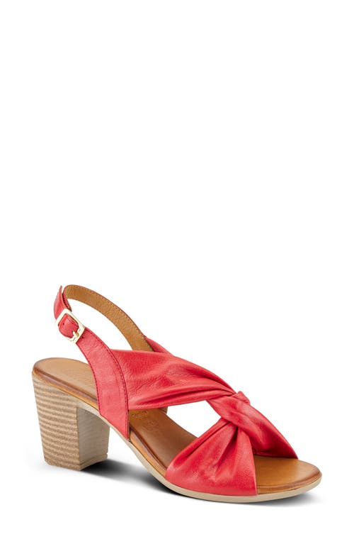 Spring Step Madeleine Slingback Sandal In Red