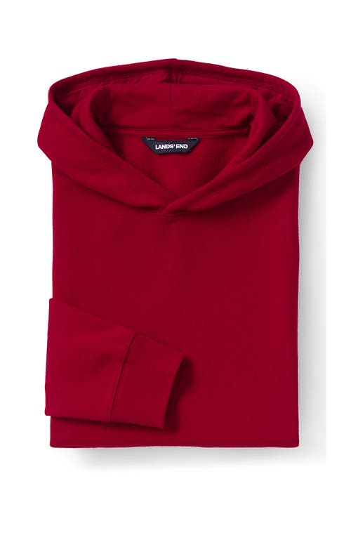 Lands' End School Uniform Adult Hooded Pullover Sweatshirt In Red