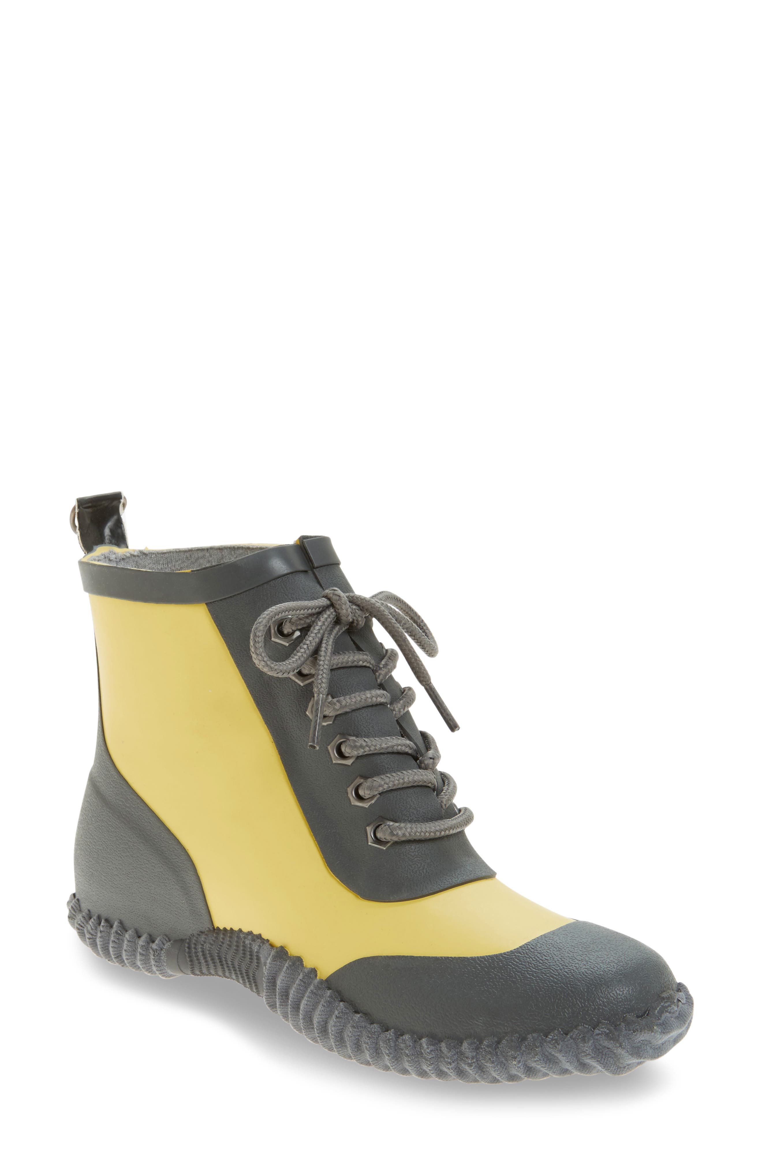 Dav Telluride Waterproof Rain Boot, Yellow