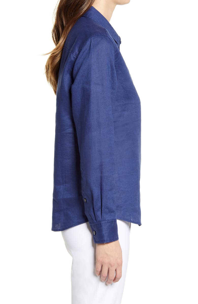 Tommy Bahama Coastalina Button-Up Shirt, Alternate, color, Island Navy